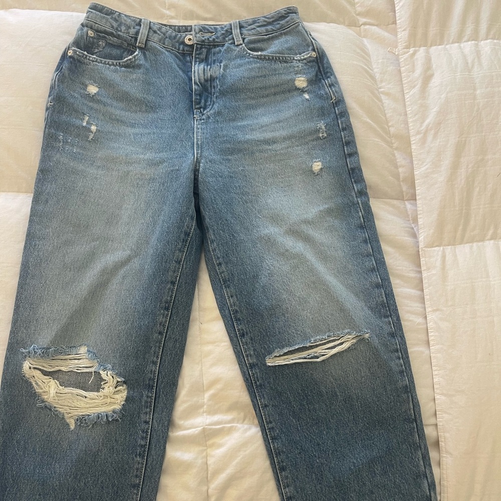Zara mom jeans never worn without tags
